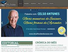 Tablet Screenshot of celsoantunes.com.br